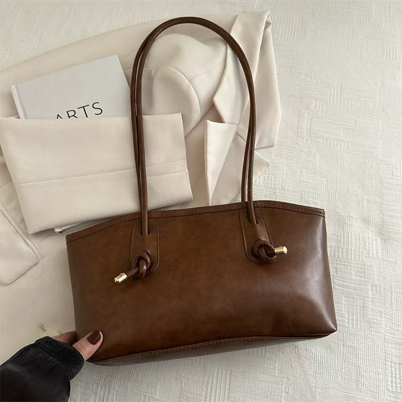 High Level Of Appearance Sense Retro Style Large Capacity Bag For Women New Autumn/Winter Commuter Single Shoulder Bag Handbag Tote Bag The Best Quality Across The Entire Network.