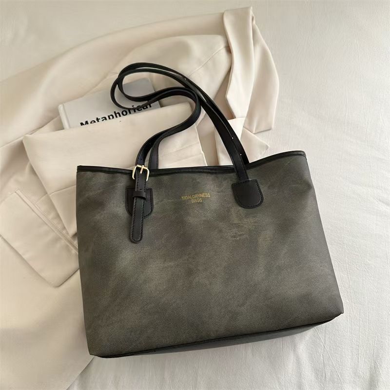 New Trendy Casual Large-Capacity Tote Bag - High-End Niche Commuter Bag Trendy Shoulder Bag The Highest Quality On The Entire Internet.