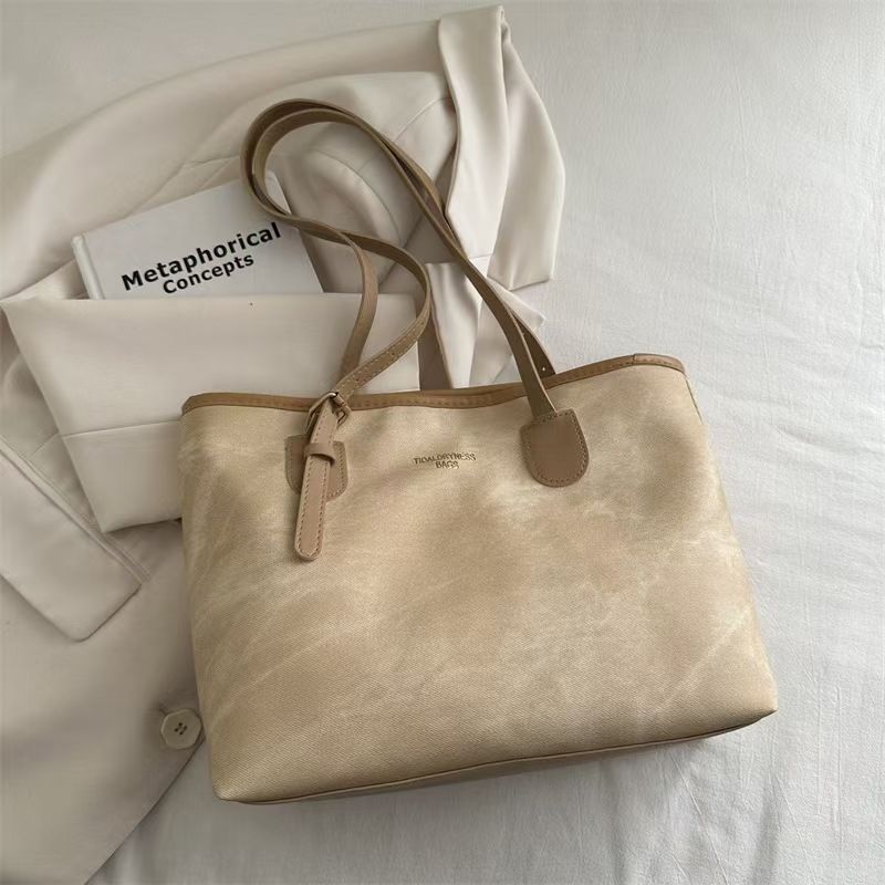 New Trendy Casual Large-Capacity Tote Bag - High-End Niche Commuter Bag Trendy Shoulder Bag The Highest Quality On The Entire Internet.