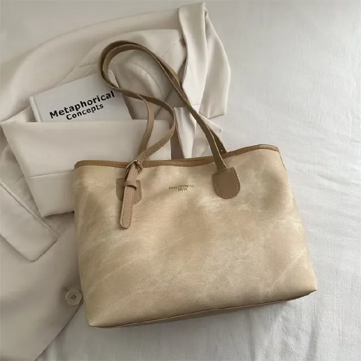 New Trendy Casual Large-Capacity Tote Bag - High-End Niche Commuter Bag Trendy Shoulder Bag The Highest Quality On The Entire Internet.