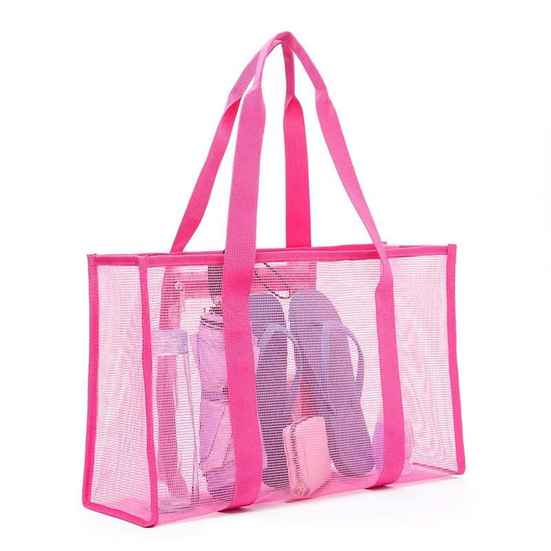Pool Minimalist Mesh Beach Bag Minimalist Large-Capacity Swimming Storage Bag Long-Style Shopping Beach Bag Top-Quality Nationwide Lowest Price