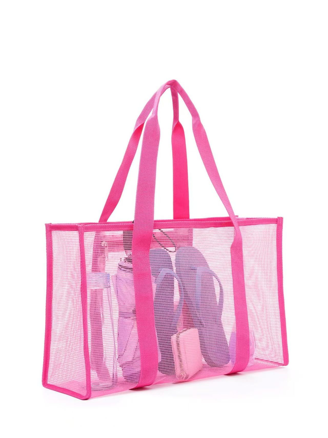 Pool Minimalist Mesh Beach Bag Minimalist Large-Capacity Swimming Storage Bag Long-Style Shopping Beach Bag Top-Quality Nationwide Lowest Price