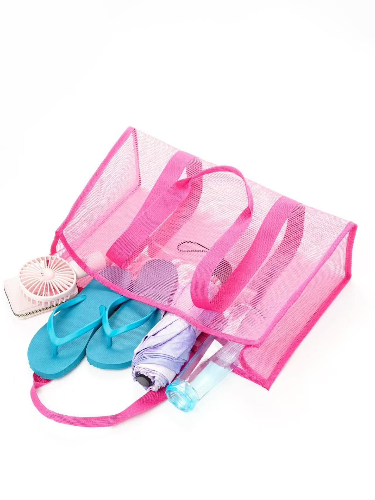 Pool Minimalist Mesh Beach Bag Minimalist Large-Capacity Swimming Storage Bag Long-Style Shopping Beach Bag Top-Quality Nationwide Lowest Price