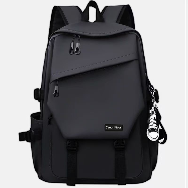 Backpack Men's Double-Shoulder Bag - College Student Fashion Trendy Lightweight Large Capacity Japanese Oxford Cloth Leisure Travel Backpack