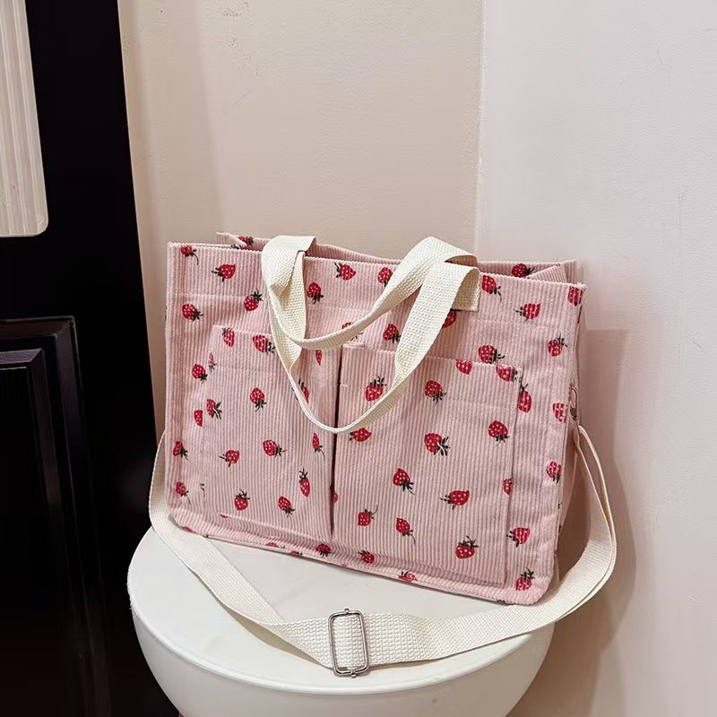 New Sweet And Fashionable Large-Capacity Bow-Shaped Canvas Tote Bag Backpack For Going Out Commuting Attending Classes Single-Shoulder Bag Gift For Friends