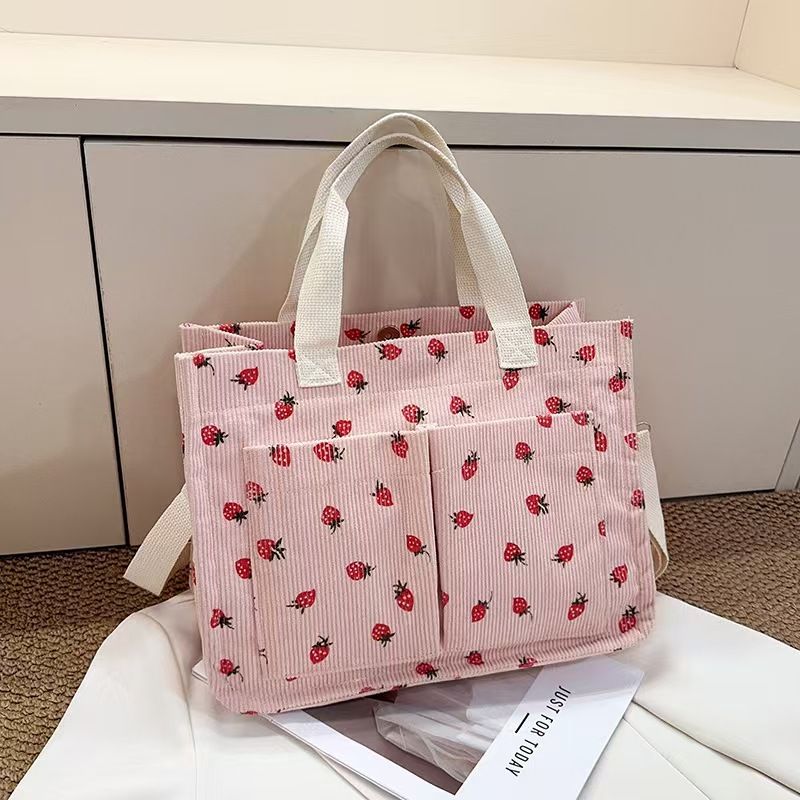 New Sweet And Fashionable Large-Capacity Bow-Shaped Canvas Tote Bag Backpack For Going Out Commuting Attending Classes Single-Shoulder Bag Gift For Friends