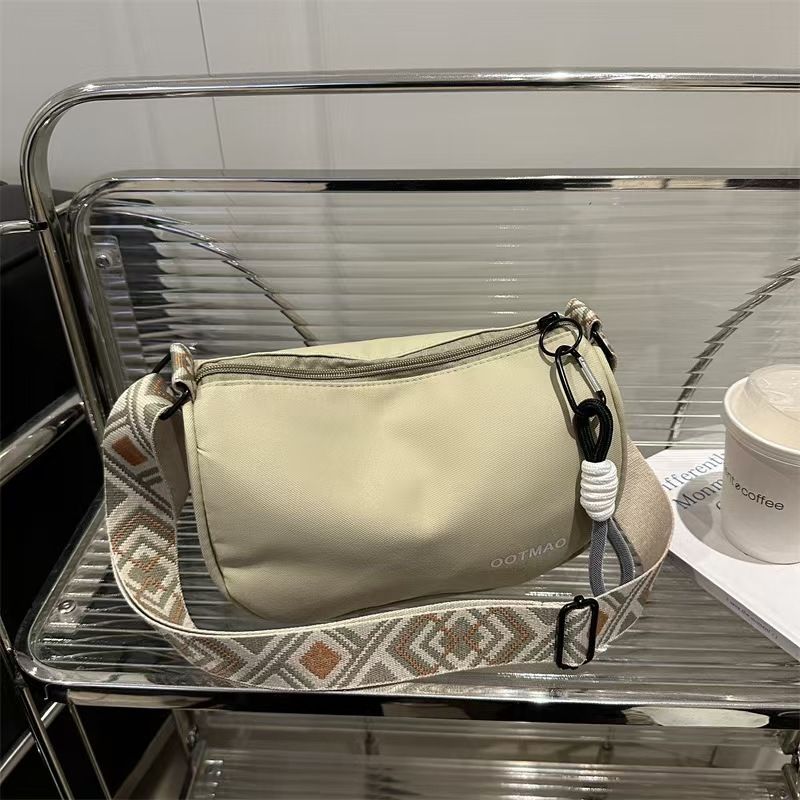 Women's Bag - Casual Crossbody Bag With Wide Shoulder Strap This Is A Trendy Simple Design Bag From This Season It's Like A Boston Bag But With A Unique Design It's A S Small And Exclusive Type Of Bag