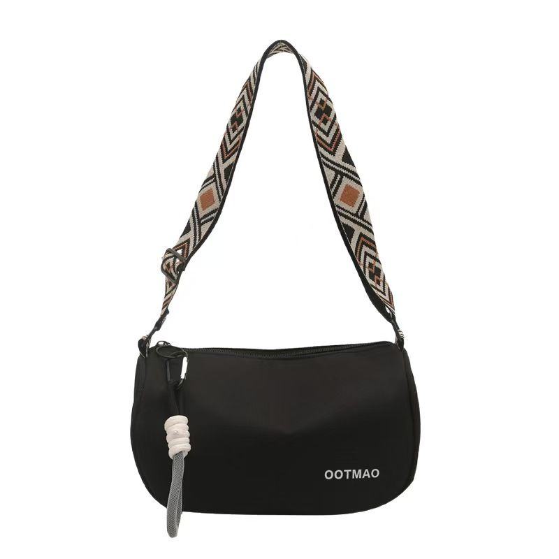 Women's Bag - Casual Crossbody Bag With Wide Shoulder Strap This Is A Trendy Simple Design Bag From This Season It's Like A Boston Bag But With A Unique Design It's A S Small And Exclusive Type Of Bag