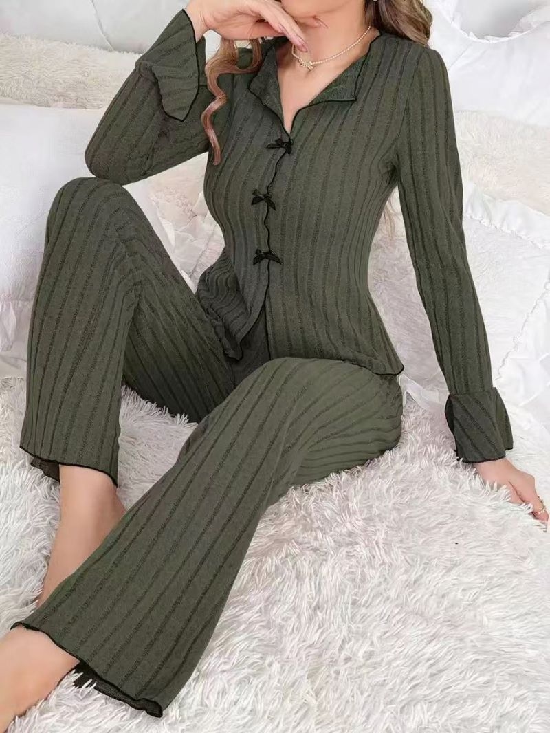 Fashionable Winter & Autumn Women's 2-Piece Loungewear Set - Casual Versatile Wearable Outdoors Home Wear | Warm Comfortable Stylish Intimate Set for Daily Use