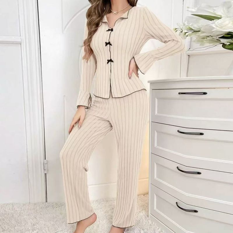 Fashionable Winter & Autumn Women's 2-Piece Loungewear Set - Casual Versatile Wearable Outdoors Home Wear | Warm Comfortable Stylish Intimate Set for Daily Use