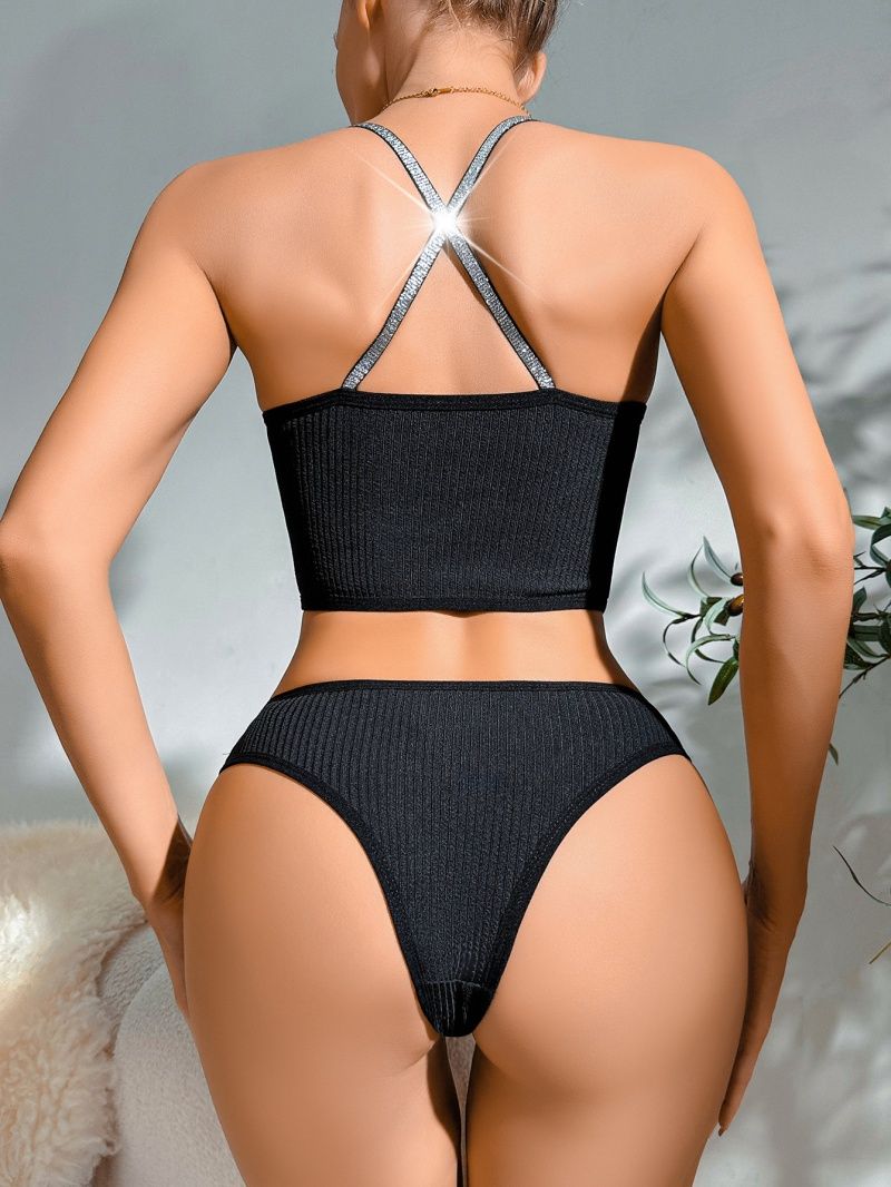 New Arrival Fashion Women Bra And Panty Set Push Up Gathering Comfortable Breathable Thin Strap Half Hip Coverage Ladies Underwear Set