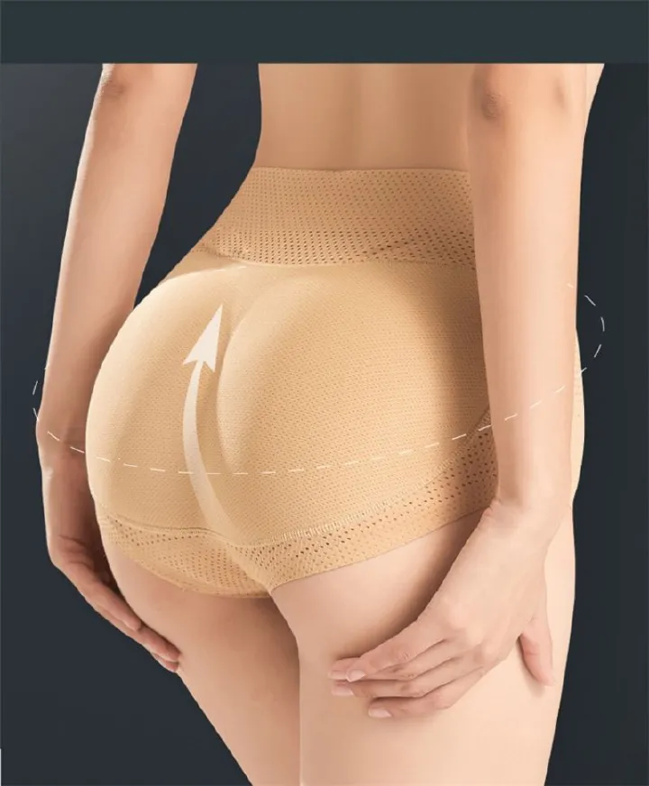 High-end Fashion Women Hip Lifting & Tummy Control Underwear Peach Hip Enhancement Shapewear Panties Sexy Natural Curvy Hip and Waist Shaping Underwear Comfortable Slim Yoga Pants for Ladies Daily