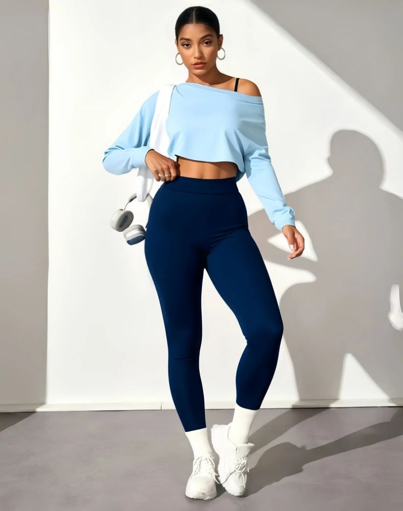 African Hot Sale  Premium Fashion Women's 3-Piece Seamless Yoga Set Seamless Sports Bra High-Stretch Compression Leggings & Long Sleeve Top Breathable Athletic Workout Outfit