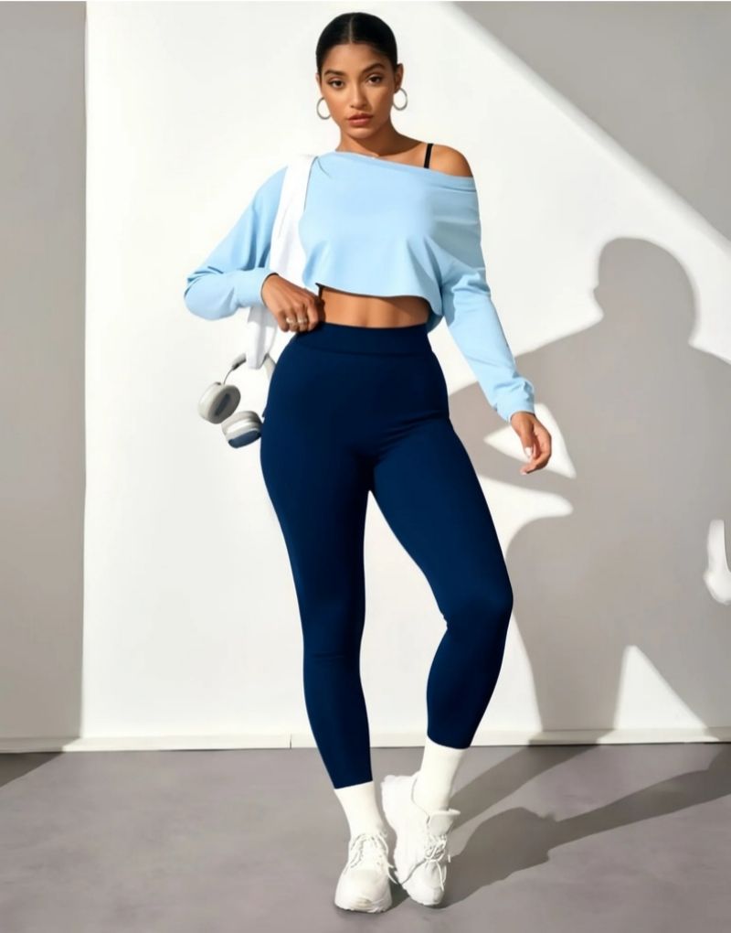 African Hot Sale  Premium Fashion Women's 3-Piece Seamless Yoga Set Seamless Sports Bra High-Stretch Compression Leggings & Long Sleeve Top Breathable Athletic Workout Outfit