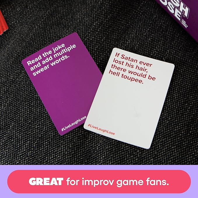PREMIUM  Live Laugh Lose - The Party Game Where You Compete to Make Corny Jokes Funny For Adults and People Over 18