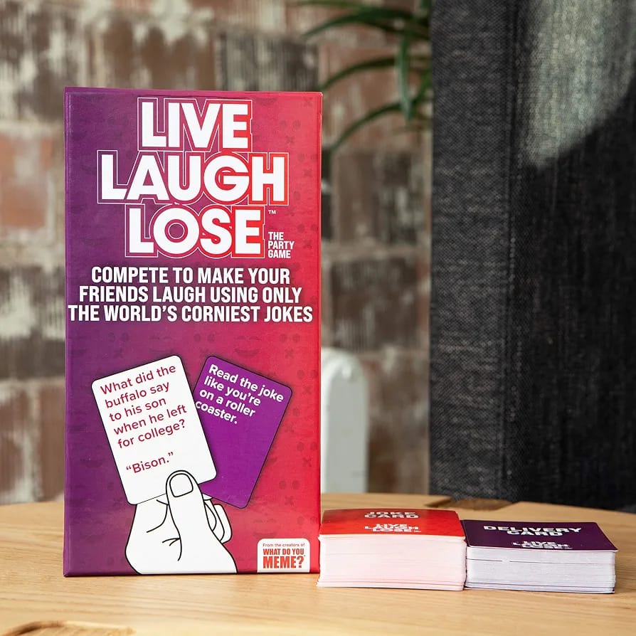 PREMIUM  Live Laugh Lose - The Party Game Where You Compete to Make Corny Jokes Funny For Adults and People Over 18