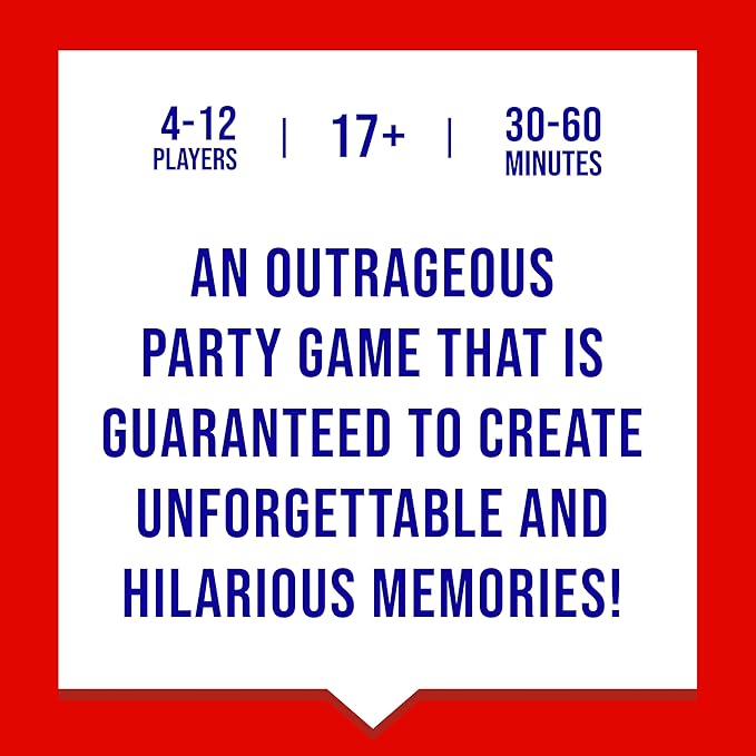 PREMIUM Never Have I Ever Card Game - Party Game of Poor Life Decisions - Ages 18 and Up – The Classic Viral Hilarious and Funny Icebreaker for Adults - 4-12 Players
