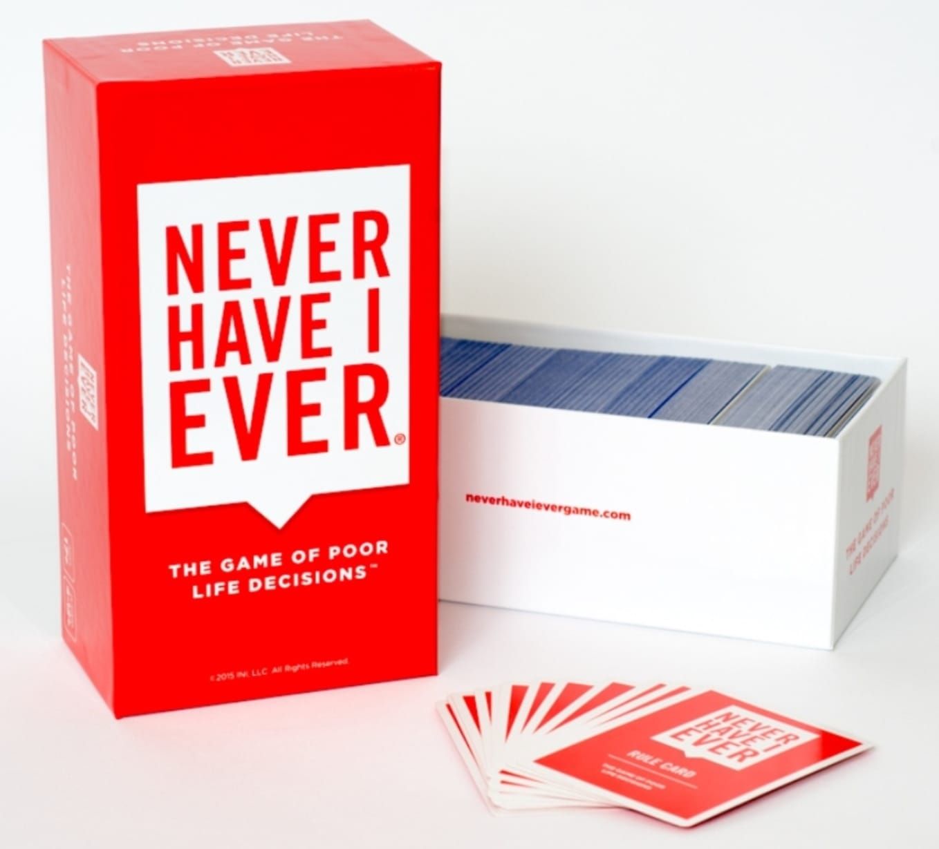 PREMIUM Never Have I Ever Card Game - Party Game of Poor Life Decisions - Ages 18 and Up – The Classic Viral Hilarious and Funny Icebreaker for Adults - 4-12 Players