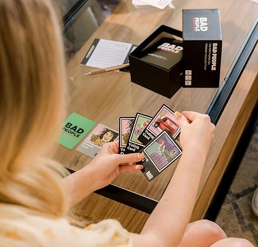 PREMIUM Bad People Party Card Game for Adult (Pack of 1) Family Card Game for Adult (Ages: 18 Years & Up; Players: 3-10)