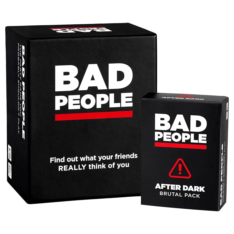 PREMIUM Bad People Party Card Game for Adult (Pack of 1) Family Card Game for Adult (Ages: 18 Years & Up; Players: 3-10)
