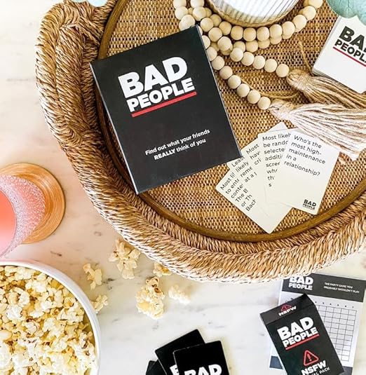 PREMIUM Bad People Party Card Game for Adult (Pack of 1) Family Card Game for Adult (Ages: 18 Years & Up; Players: 3-10)