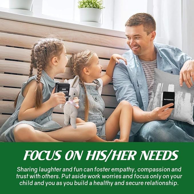 FRIENDLY Our Moments Kids: 100 Conversation Starter Cards for Families and Kids - Relationship Building - Car Travel, Road Trip & Card Game for Healthy Loving Family - Questions for Family Activities