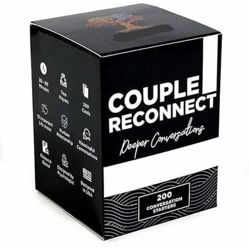 LUXURY Couple Reconnect  – 200 Conversation Starter Card Game | Fun & Meaningful Relationship Building Game for Couples | Deep Questions for Two Players