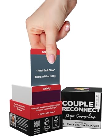LUXURY Couple Reconnect  – 200 Conversation Starter Card Game | Fun & Meaningful Relationship Building Game for Couples | Deep Questions for Two Players