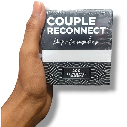 LUXURY Couple Reconnect  – 200 Conversation Starter Card Game | Fun & Meaningful Relationship Building Game for Couples | Deep Questions for Two Players