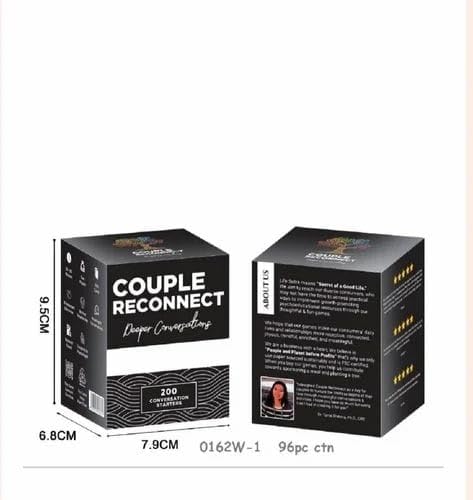 LUXURY Couple Reconnect  – 200 Conversation Starter Card Game | Fun & Meaningful Relationship Building Game for Couples | Deep Questions for Two Players