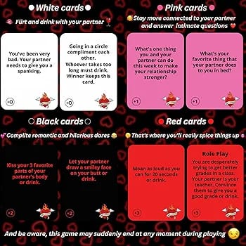 ROMANTIC Risky Couples - Fun Date Night Card Game: 150 Exciting Dares & Questions for Partners. Perfect for Romantic Anniversaries, Valentine's Day, and Gifts for Couples