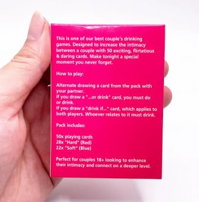 ROMANTIC Excited and Exhausted Couples Card Game - Drinking Game & Fun Gift Idea for Adults - Excited & Exhausted