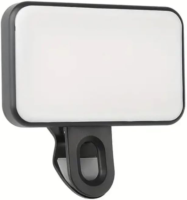 PORTABLE LED Phone Light, Universal Clip-On Mini Video Light, 7.5cm x 3.03cm, Compatible with Smartphones, Mobile Photography Lighting
