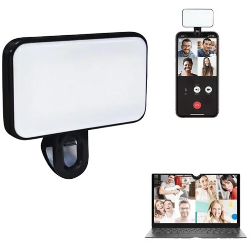 PORTABLE LED Phone Light, Universal Clip-On Mini Video Light, 7.5cm x 3.03cm, Compatible with Smartphones, Mobile Photography Lighting