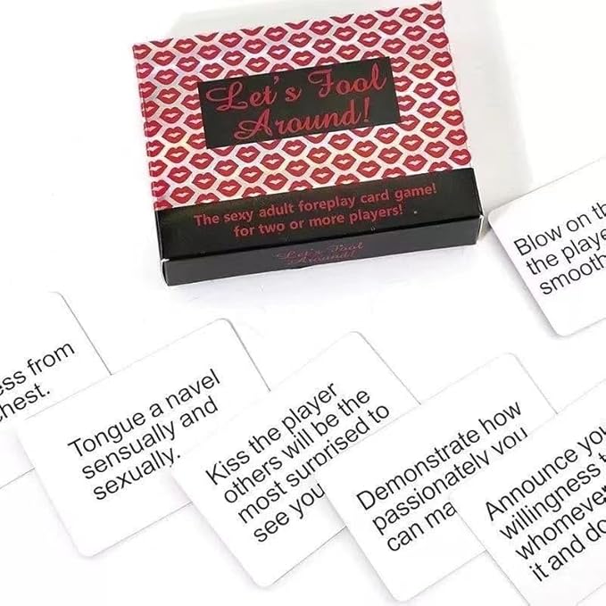 ROMANTIC Let's Fool Around Card Game - The Sexy Adult Foreplay Card Game For Two or More Players Aged 18+