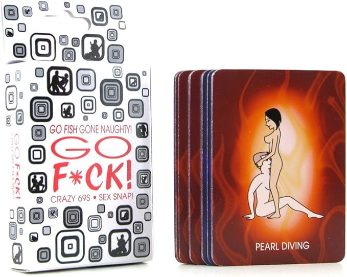 RACY Go Fish Gone Naughty - Go F*ck: Crazy 69s Sex Snap Go Fck! Card Game - A Dirty Version of Go Fish For Adults 18+