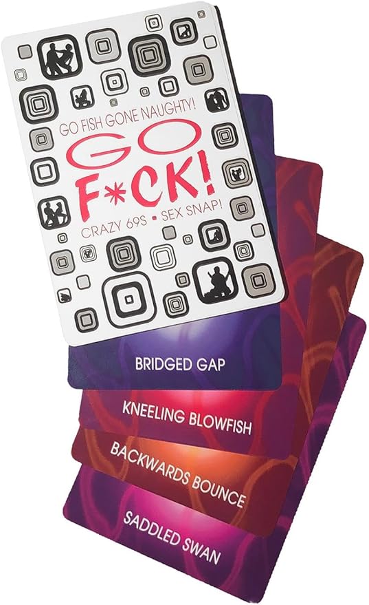 RACY Go Fish Gone Naughty - Go F*ck: Crazy 69s Sex Snap Go Fck! Card Game - A Dirty Version of Go Fish For Adults 18+