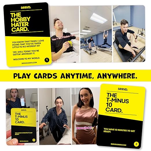 PREMIUM Servd Couples Edition - The hilarious Real Life Couples Card Game His & Hers - Funny Real Life Couple Card Game for Adults