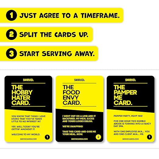 PREMIUM Servd Couples Edition - The hilarious Real Life Couples Card Game His & Hers - Funny Real Life Couple Card Game for Adults