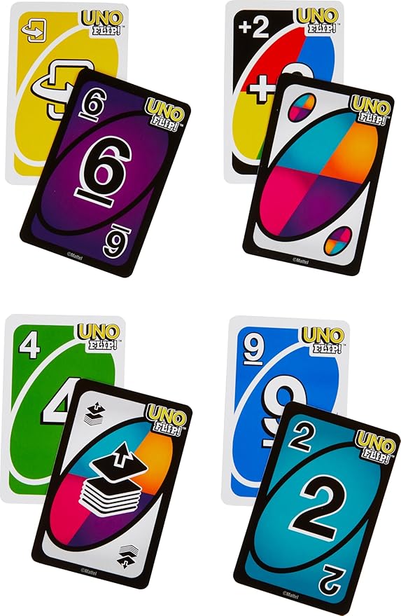 ENJOYABLE Uno Flip! Family Card Game, with 112 Cards, Makes a Great Game for 7 Year Olds and Up