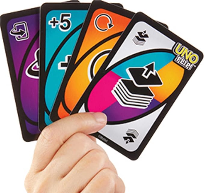 ENJOYABLE Uno Flip! Family Card Game, with 112 Cards, Makes a Great Game for 7 Year Olds and Up