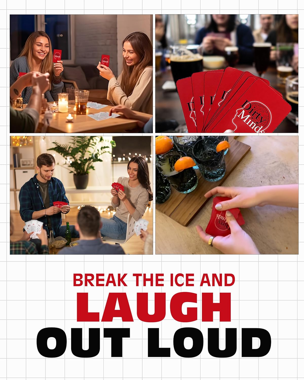 EXCITING Dirty Minds Card Game for Adults, Party Game for Couples Date Night and Bachelorette Parties