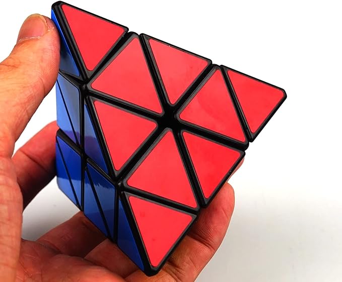 ADVANCED 3X3 Pyramid Speed Cube Toy 3X3X3 Speed Cube Triangle Puzzle Magic Cube Puzzle Black Toy for Kids and Adults