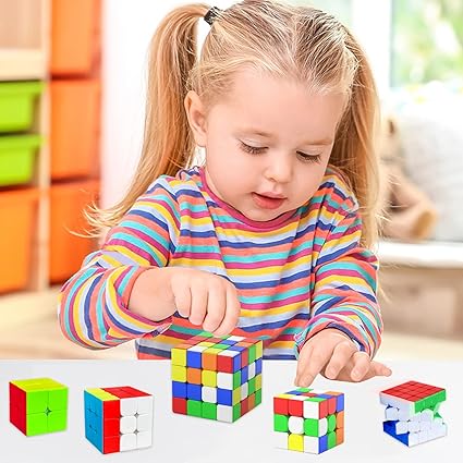 PREMIUM Speed Cube 4x4 Speed Magic Cube Stickerless 4x4 4x4x4 Smooth Magic Cube 3D Twist Brain Teasers Stocking Filler Toy