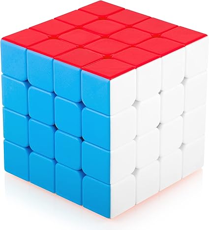 PREMIUM Speed Cube 4x4 Speed Magic Cube Stickerless 4x4 4x4x4 Smooth Magic Cube 3D Twist Brain Teasers Stocking Filler Toy
