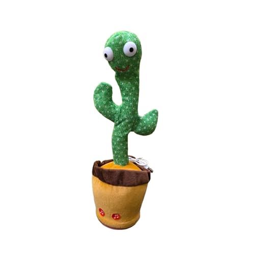 INTERESTING Talking Dancing Cactus with Music, Multiple Songs Plush Toys for Kids, Christmas Birthday Gifts for Girls Boys