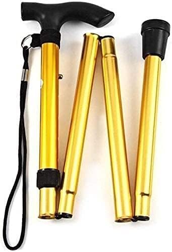 PREMIUM Foldable Walking Stick Booster Ultralight Trekking Pole Telescopic Walking Stick Outdoor Travel Aluminum Crutches Parent's Gift