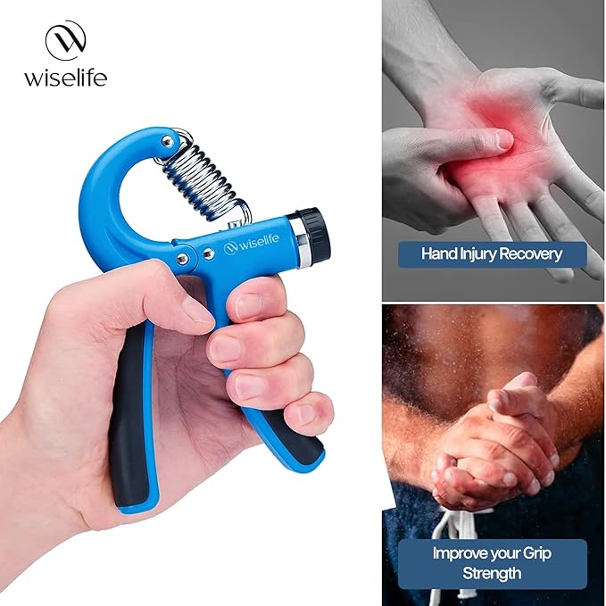 ADJUSTABLE Handgrip with Counter for Men, Women & Kids | Hand Gripper Equipment for Gym & Home Workout | Adjustable Resistance Up To 60 Kg | Power Gripper For Finger, Forearm (Green)