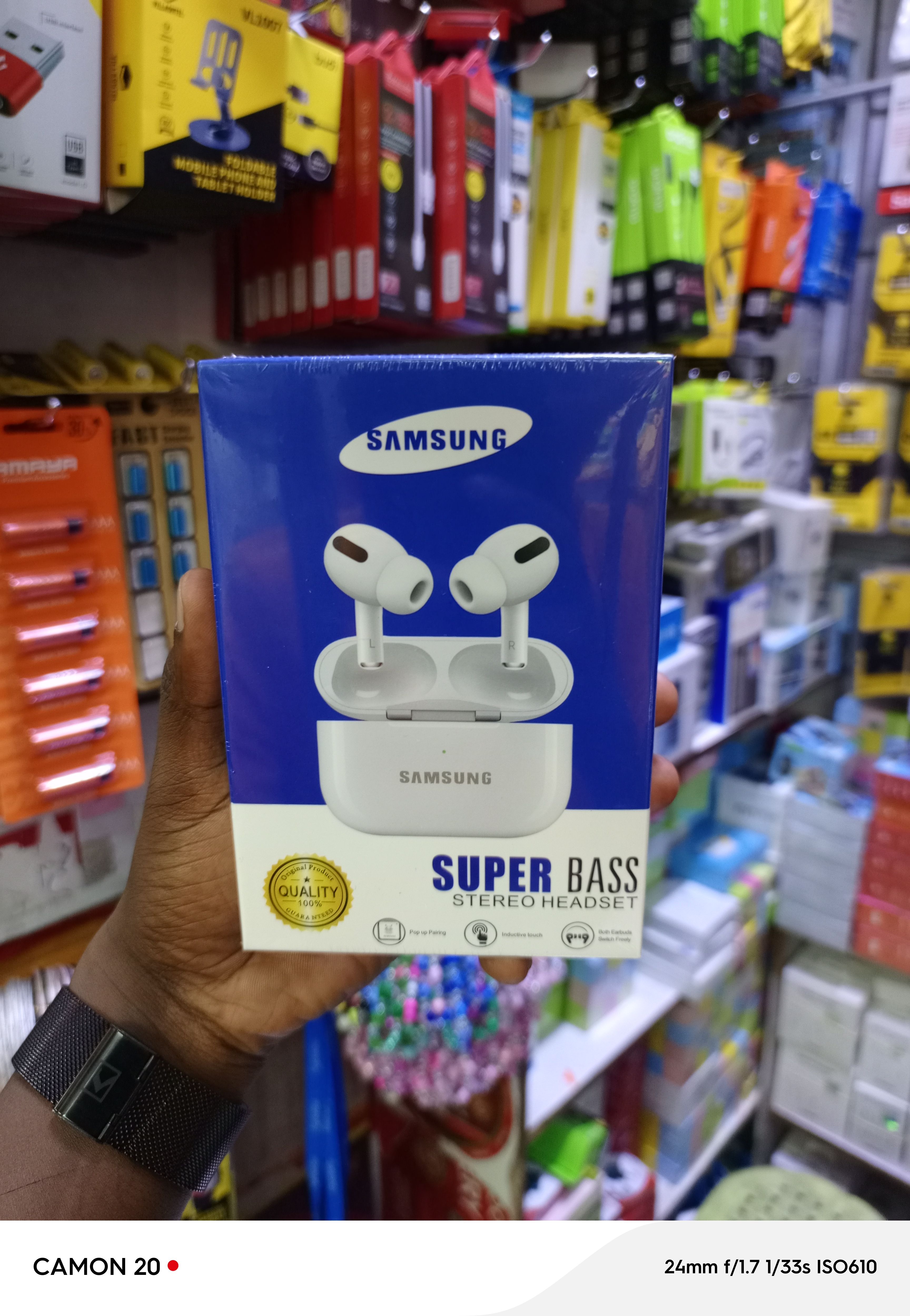 Samsung Hole Wireless Bluetooth Audio Earbuds Airpods Pro
