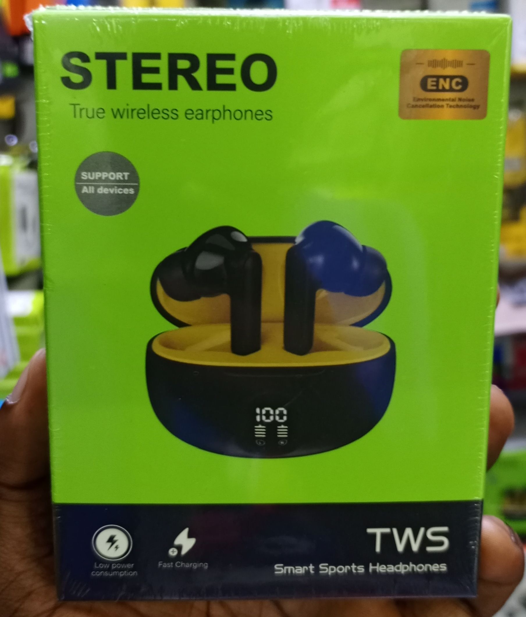 Oraimo Et Gcl Airbuds 5 True Wireless Heavy Bass Earpods Airpods Earbuds Headphones Earphones Bluetooth Connection For Android And IOS Comfort Earfit And Stereo Sound_Black